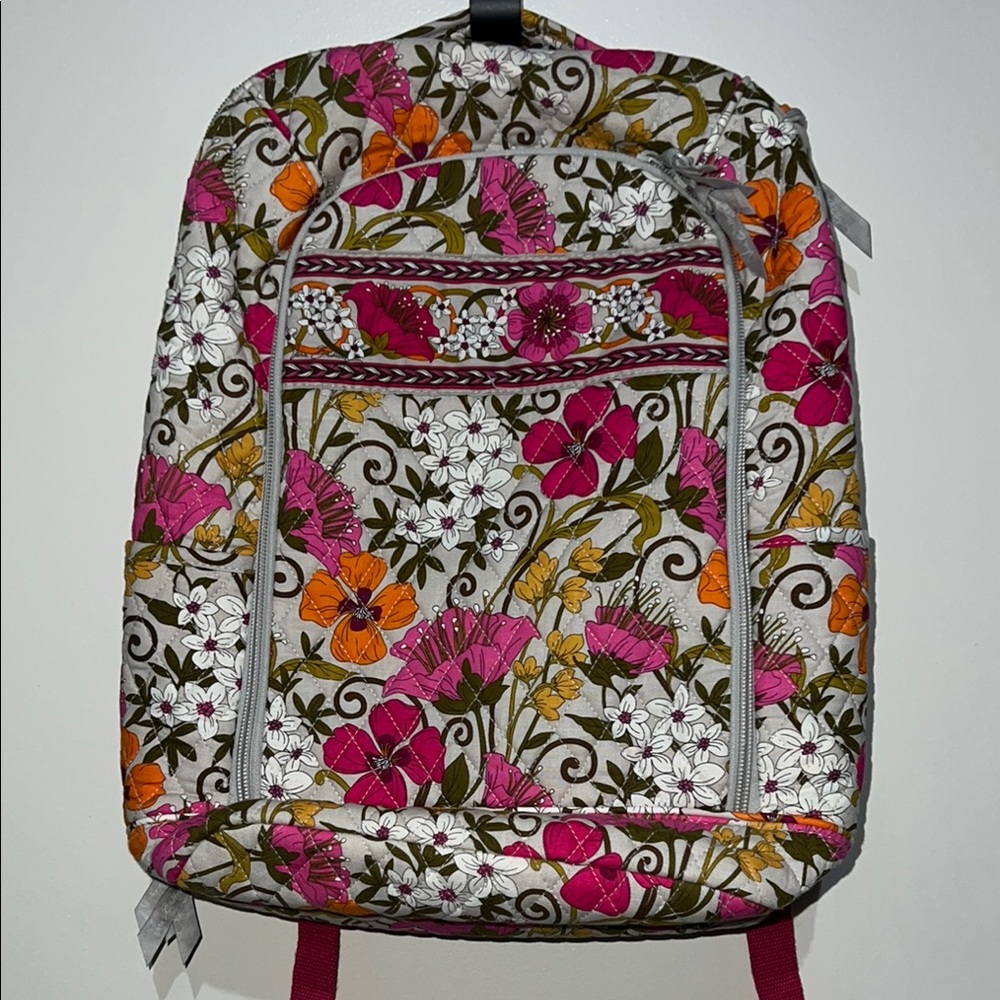 Vera Bradley Pink and Orange Floral Backpack